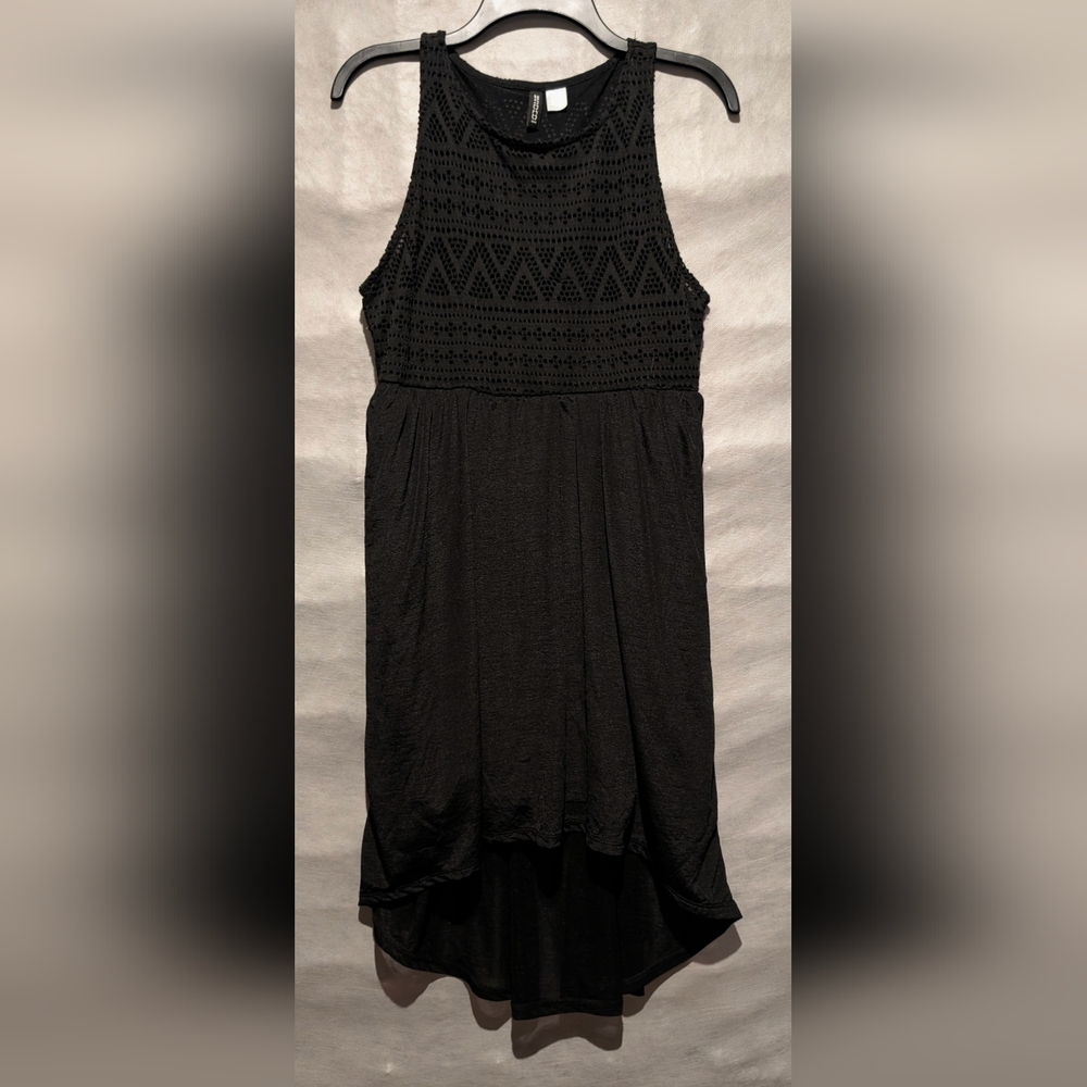 H&M Divided High Low Black Dress
